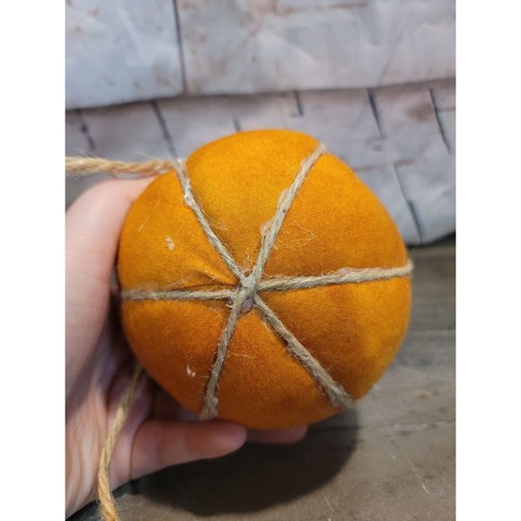 Mini Halloween Harvest fall decor pumpkin stuffed plush ornament - Picture 9 of 9